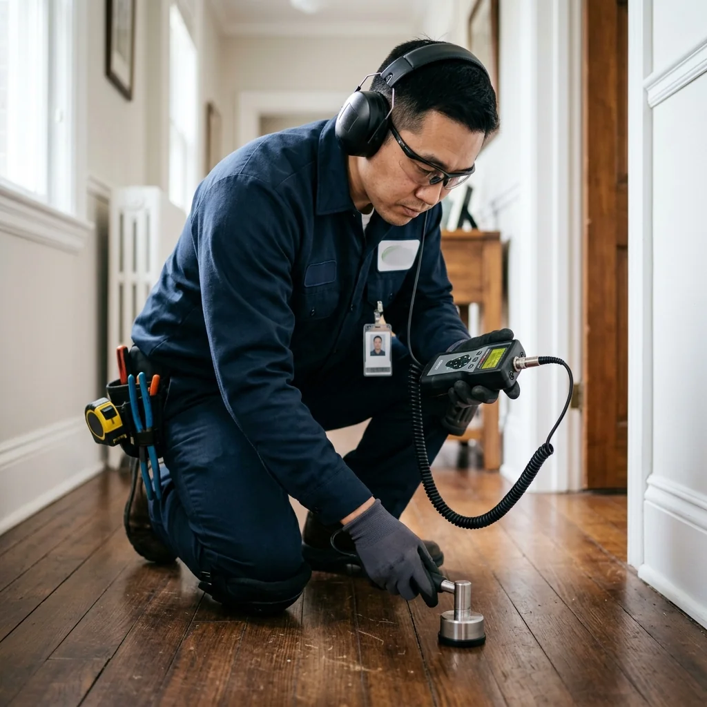 첨단 청음 탐지기를 이용한 전문 누수 탐지